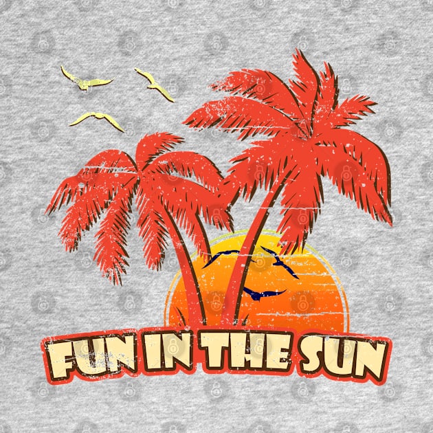 Fun In The Sun Vintage Sunset by bridgewalker